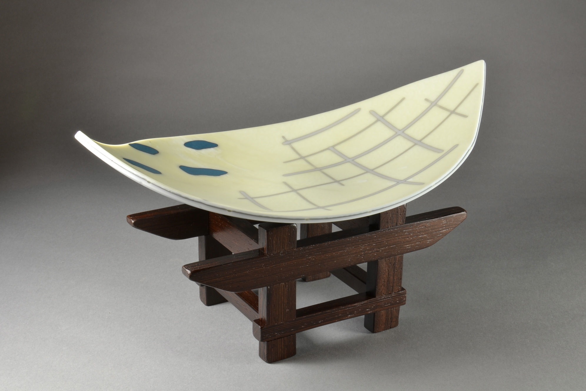 Fused Glass Art Vessel by Darryl Berry