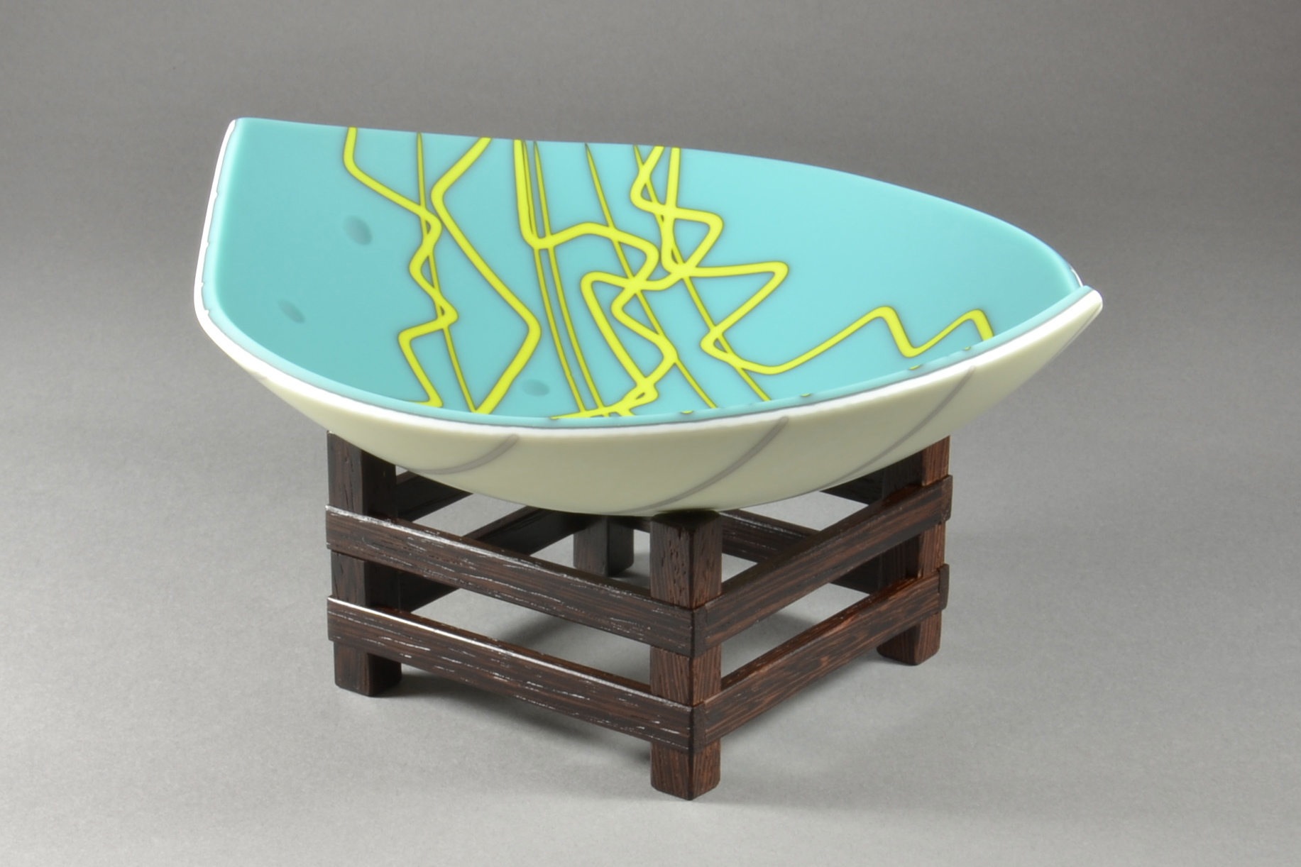 Fused Glass Art Vessel by Darryl Berry